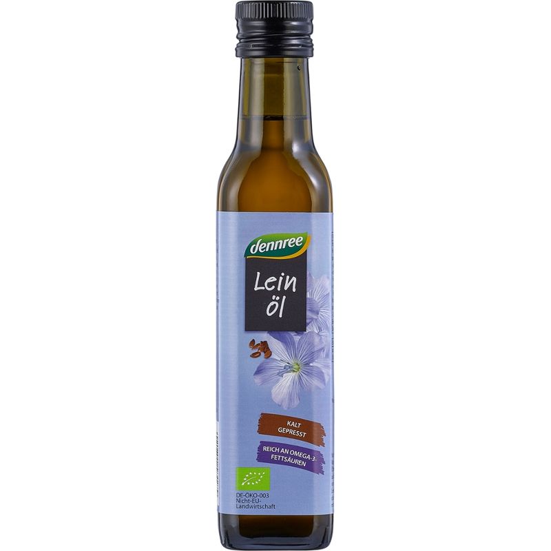 dennree Leinöl nativ, kalt gepresst - Produktbild