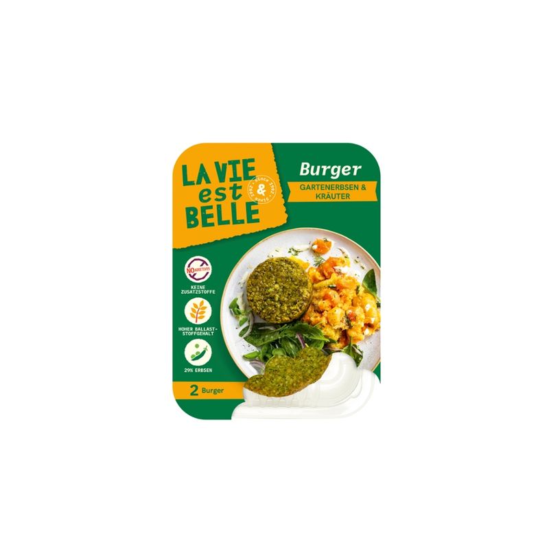 La Vie Est Belle Burger Gartenerbsen & Kräuter - Produktbild