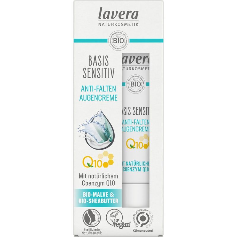 lavera basis sensitiv Anti-Falten Augencreme Q10 - Produktbild