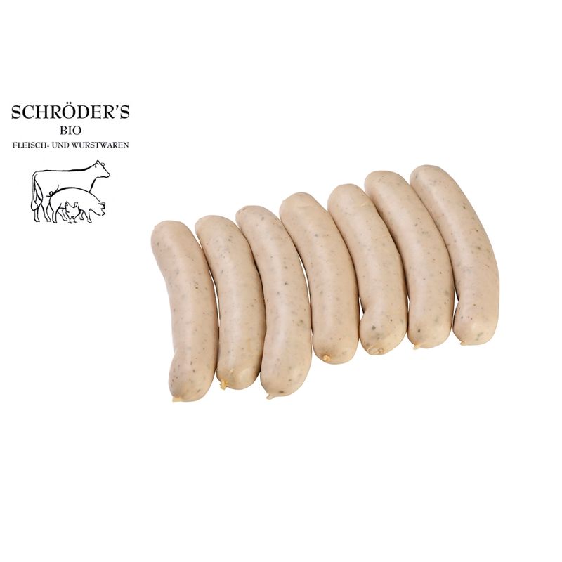 Schröder's Bio Fleisch- und Wurstwaren Holsteiner Bratwurst Minis 7 x 30 g - Produktbild
