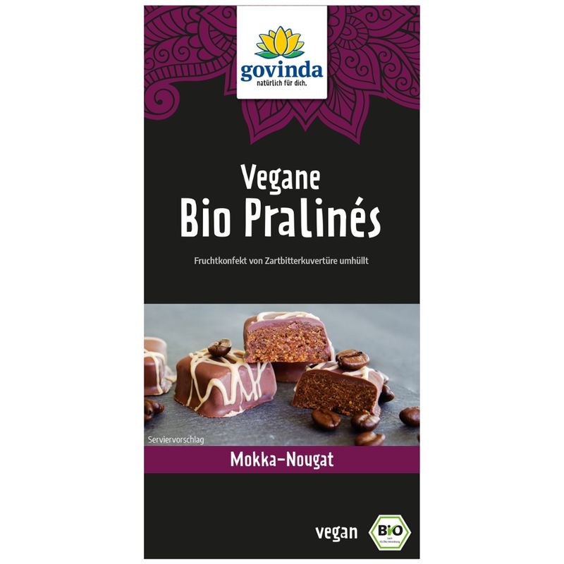 Govinda Vegane Bio Pralinés Mokka-Nougat - Produktbild