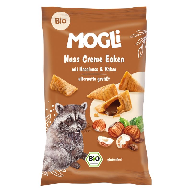 Mogli Bio Nuss Creme Ecken mit Haselnuss und Kakao - Produktbild