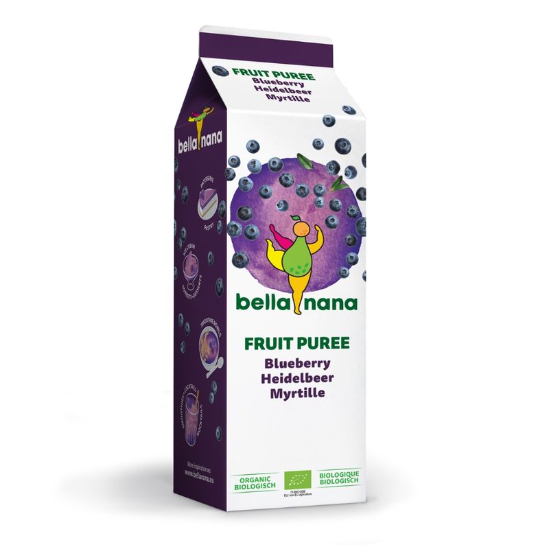 bella nana Heidelbeerpüree - 100% Frucht, tiefgefroren - Produktbild