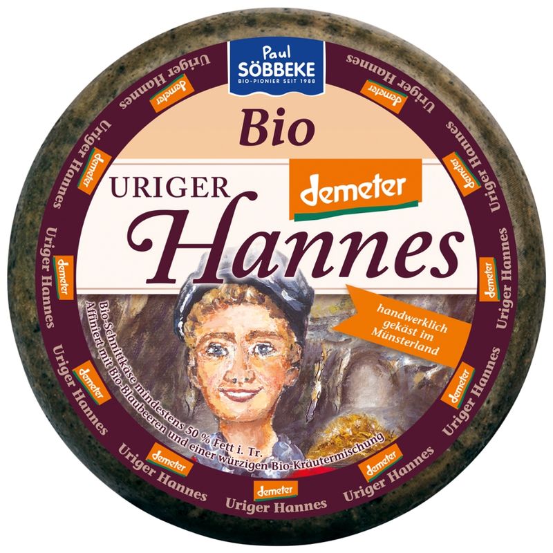 Söbbeke Bio Schnittkäse Uriger Hannes 50 % Fett i. Tr. - Produktbild