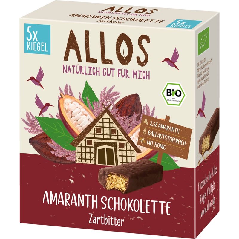 Allos Amaranth Schokolette Zartbitter 5er Pack - Produktbild