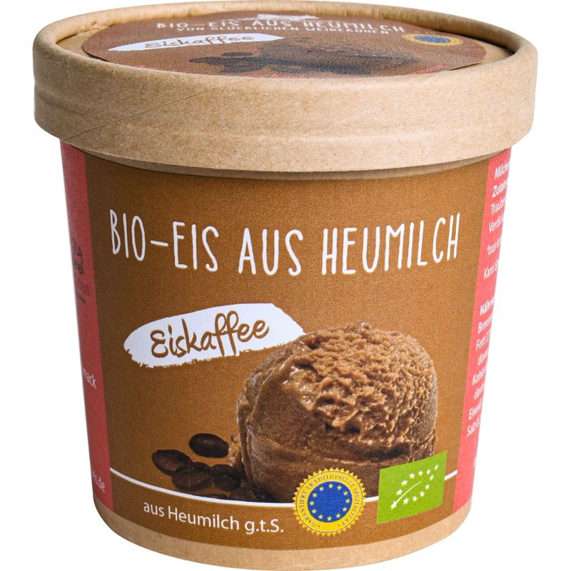 Bio - Heumilcheis Manufaktur Hohenlohe Bio - Eis aus Heumilch g.t.S. Eiskaffee 300ml - Produktbild