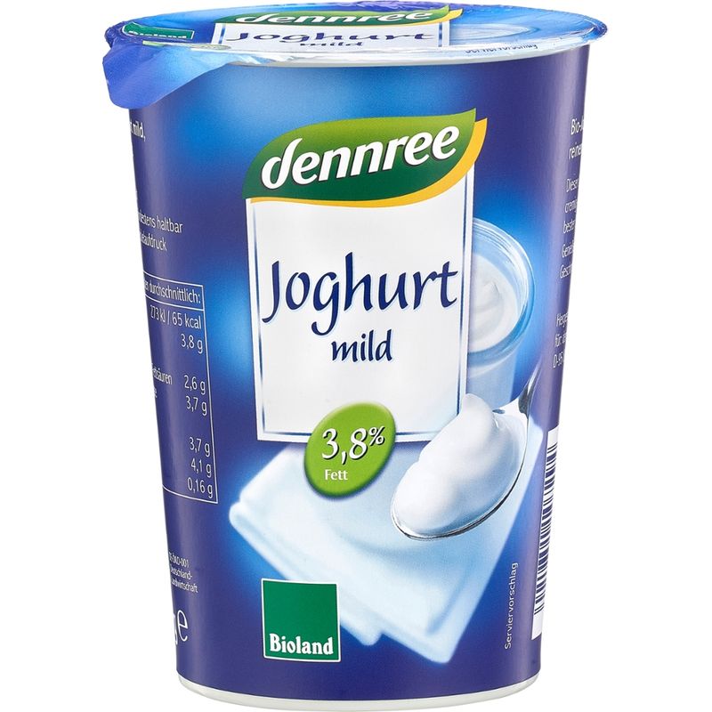dennree Joghurt mild, 3,8% Fett - Produktbild