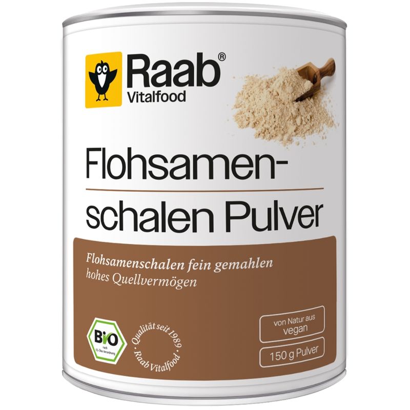 Raab Vitalfood Bio Flohsamenschalenpulver - Produktbild
