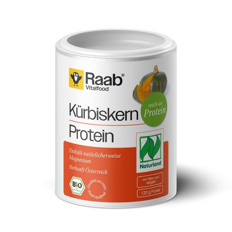 Raab Vitalfood Bio Kürbiskern Protein Pulver Naturland - Produktbild