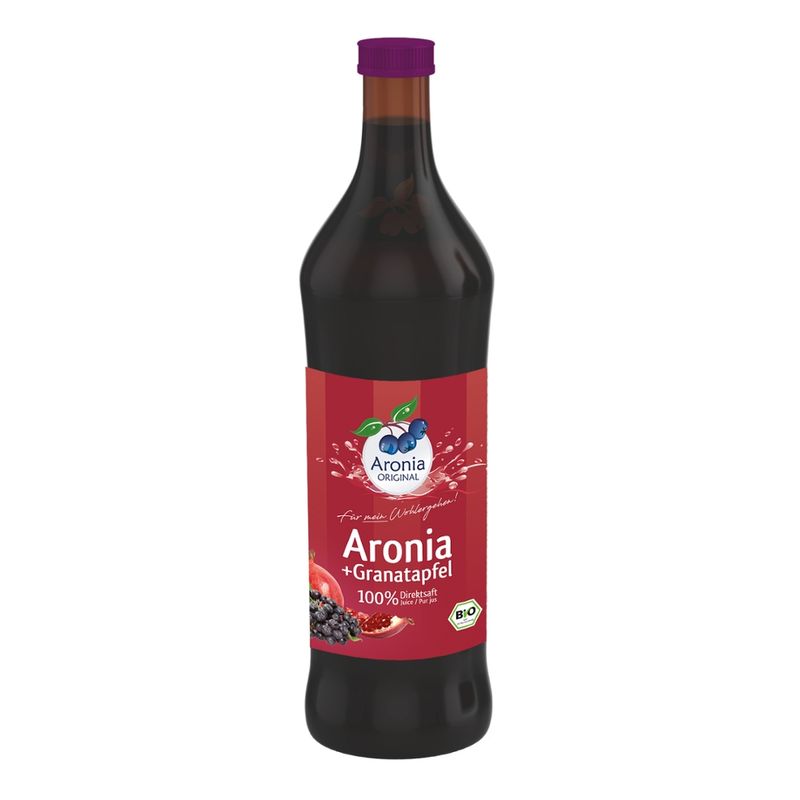 Aronia ORIGINAL Bio Aronia+Granatapfel 100% Direktsaft 0,7l - Produktbild