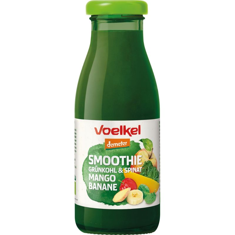 Voelkel Smoothie Grünkohl & Spinat Mango Banane - Produktbild