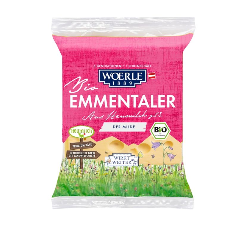 Woerle Bio Emmentaler Stück 8x250g - Produktbild