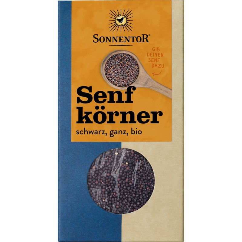Sonnentor Senfkörner schwarz ganz, Packung - Produktbild