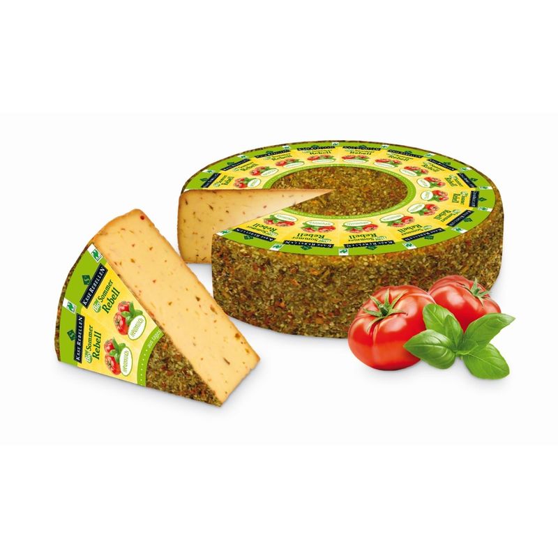 Käserebellen Bio Sommer Rebell, Schnittkäse mindestens 50% Fett i.Tr., aus Bio-Bergbauern-Heumilch g.t.S., 1/2 Laib ca. 6 kg - Produktbild