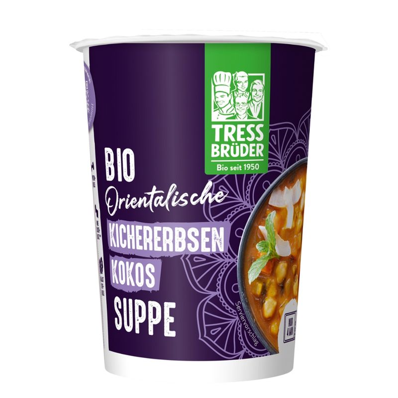 Tress Brüder Orientalische Bio Kichererbsen-Kokos-Suppe - Produktbild