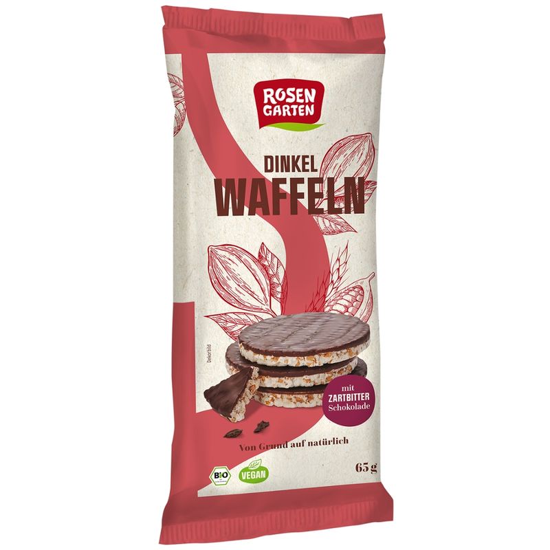 Rosengarten Dinkel-Waffeln Zartbitter - Produktbild
