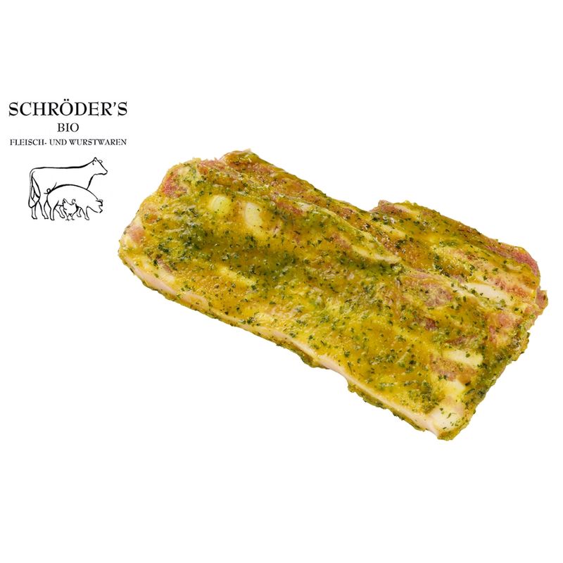 Schröder's Bio Fleisch- und Wurstwaren Schweinebauch Bärlauch 2x130 g - Produktbild