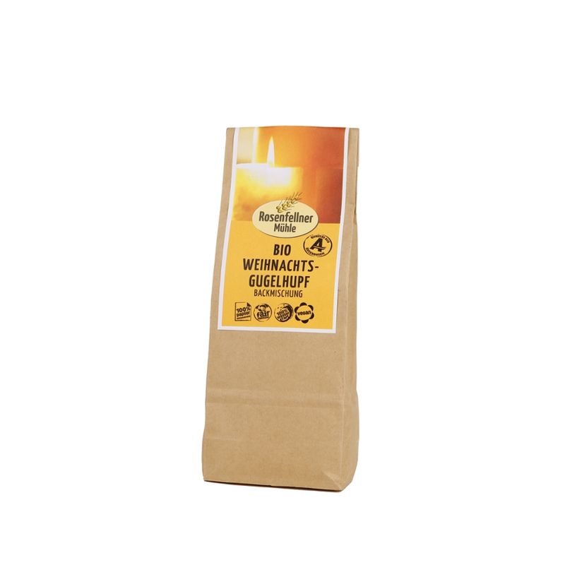 Rosenfellner Mühle & Naturkost Weihnachtsgugelhupf Backmischung aus Dinkel BIO 370g - Produktbild