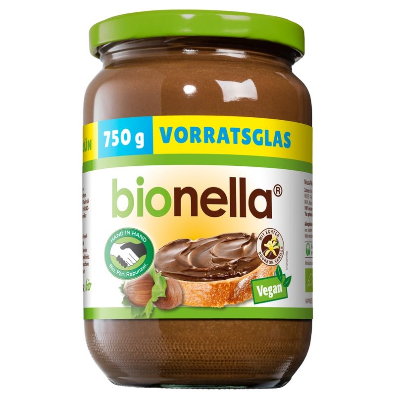 Rapunzel bionella Nussnougat-Creme vegan HIH - Produktbild