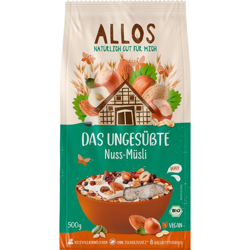 Allos Das Ungesüßte Nuss-Müsli - Produktbild