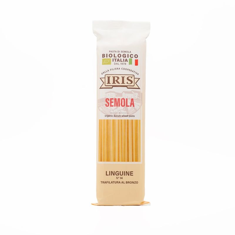 IRIS  Linguine, gerade sehr schmale Bandnudeln hell aus Hartweizengriess 500 g. - Produktbild