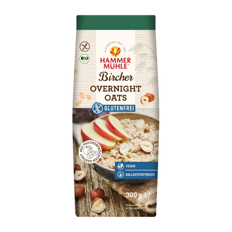 Hammermühle Bio Bircher Overnight Oats gf - Produktbild