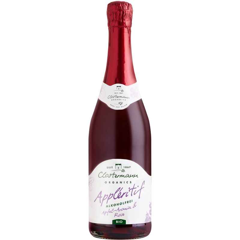 Clostermann Appleritif Apfel - Aronia & Rose feinherb (alkoholfrei) - Produktbild