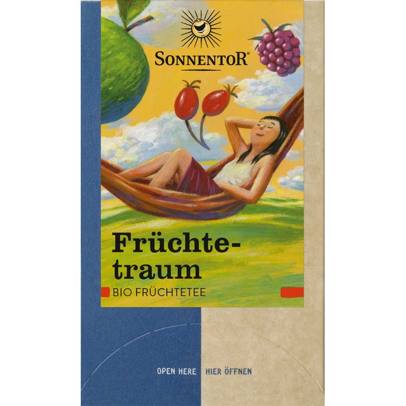Sonnentor Früchtetraum Tee, Doppelkammerbeutel - Produktbild