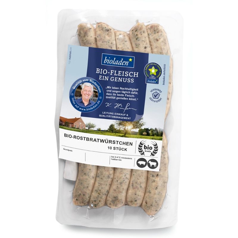 bioladen Rostbratwürstchen, 10 Stück - Produktbild
