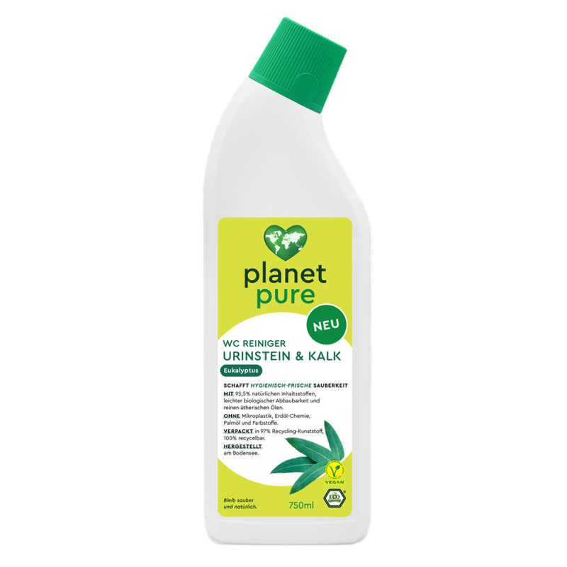 Planet Pure WC Reiniger Urinstrein & Kalk Eukalyptus 750ml - Produktbild