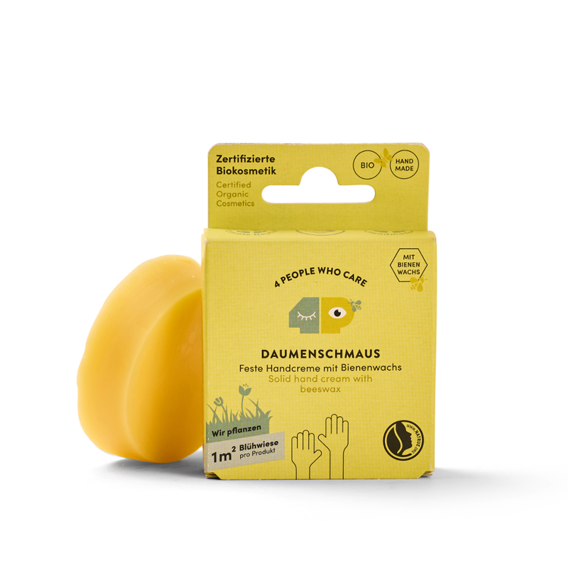 4peoplewhocare Daumenschmaus Feste Handcreme mit Bienenwachs Nachfüller - Produktbild