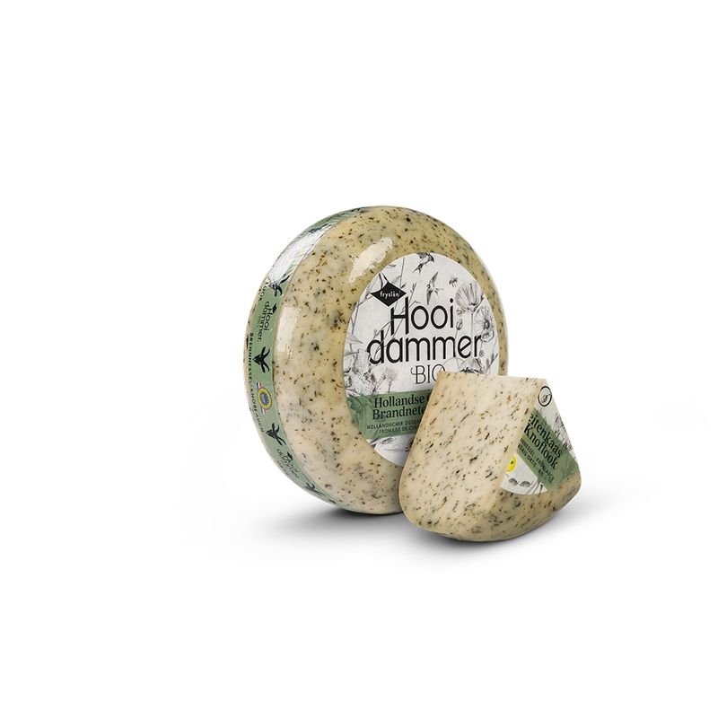 Hooidammer Hooidammer Käsezubereitung aus Holländischem Bio Ziegenschnittkäse Brennnessel/Knoblauch 4/5kg mindestens 50% Fett. i. Tr. - Produktbild