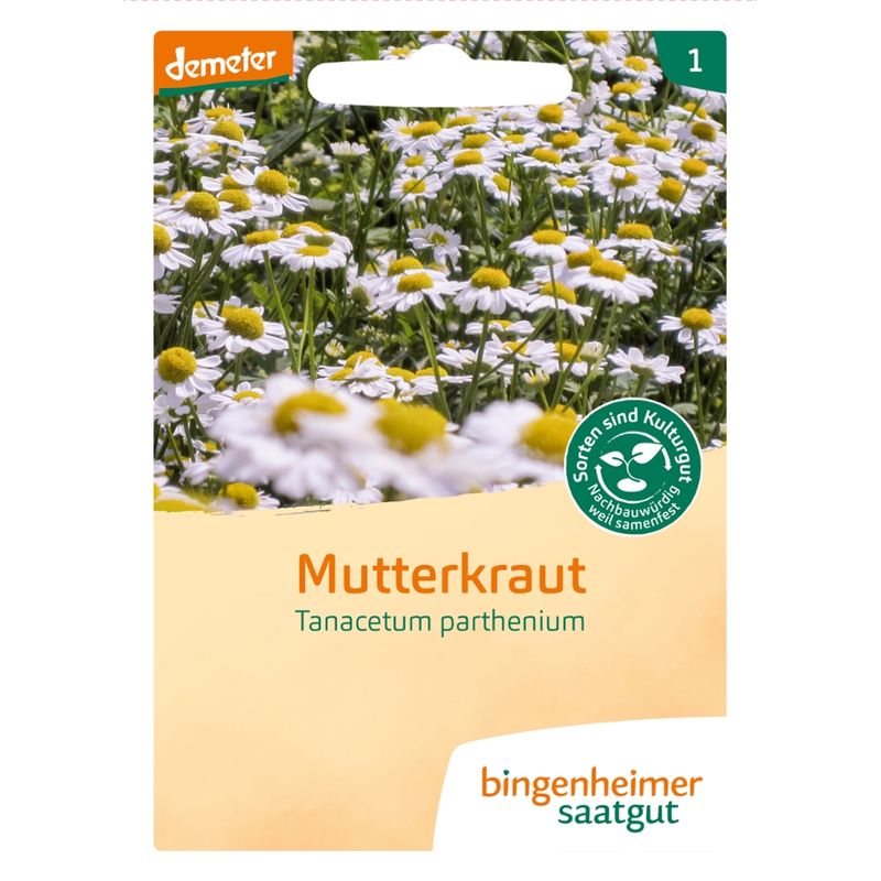 Bingenheimer Saatgut Mutterkraut - Blumen (Saatgut) - Produktbild