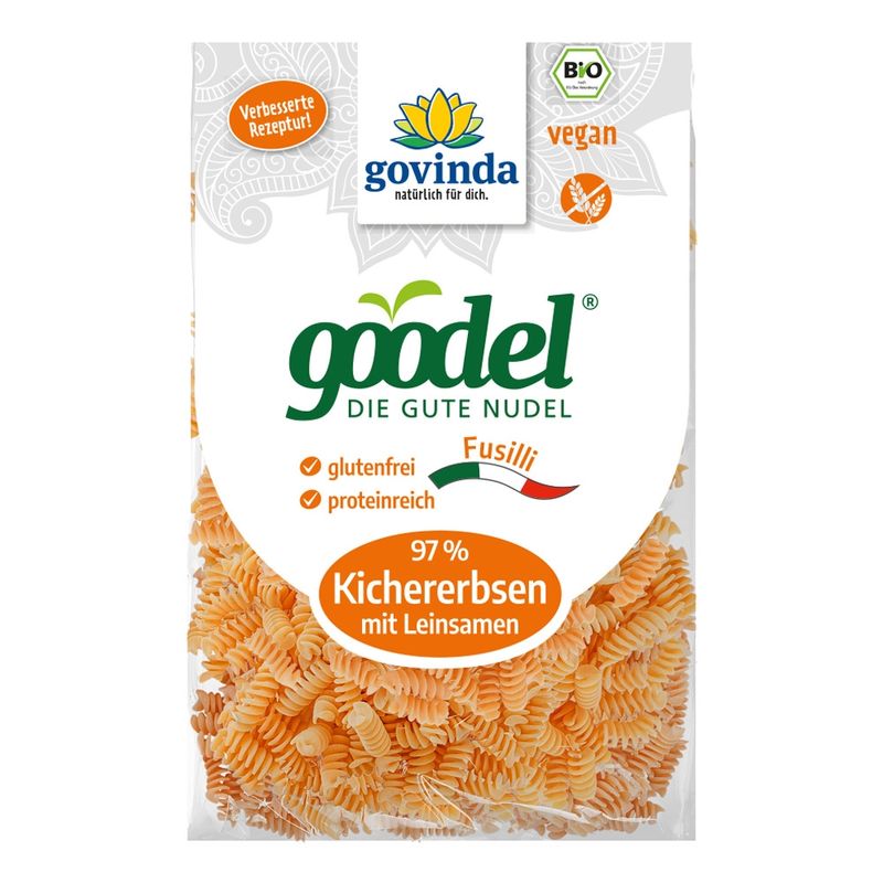 Govinda Goodel Fussili Kichererbsen Leinsaat, BIO - Produktbild