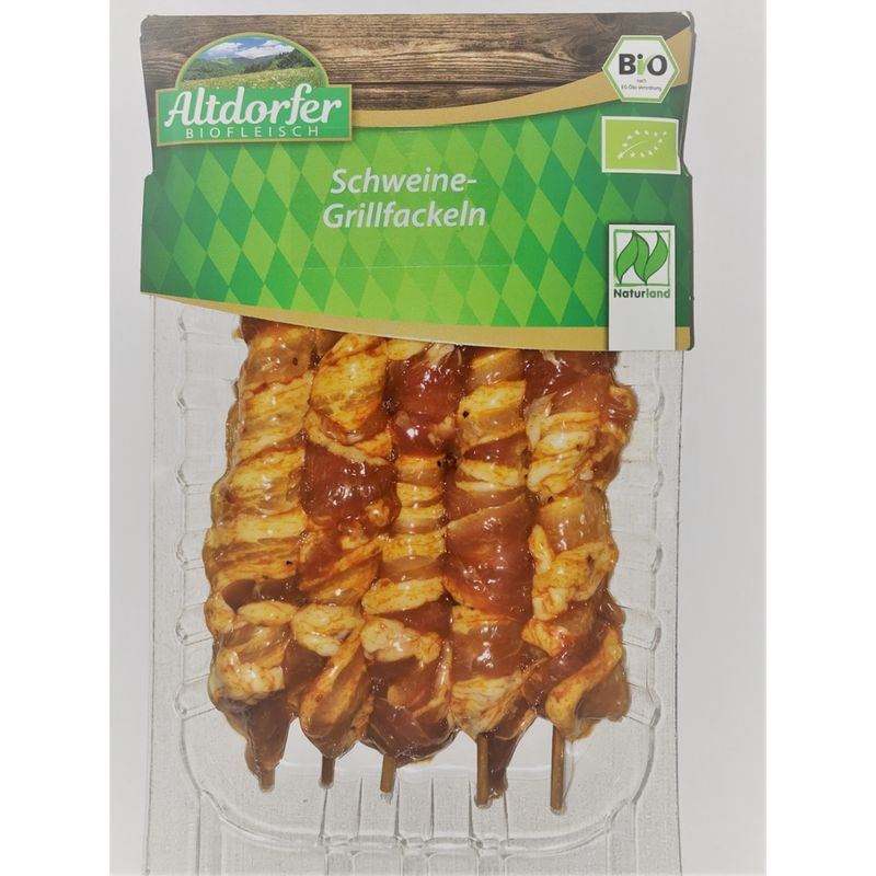 Altdorfer Biofleisch Bio Schweine Grillfackeln aus dem Bauch gewürzt - Produktbild