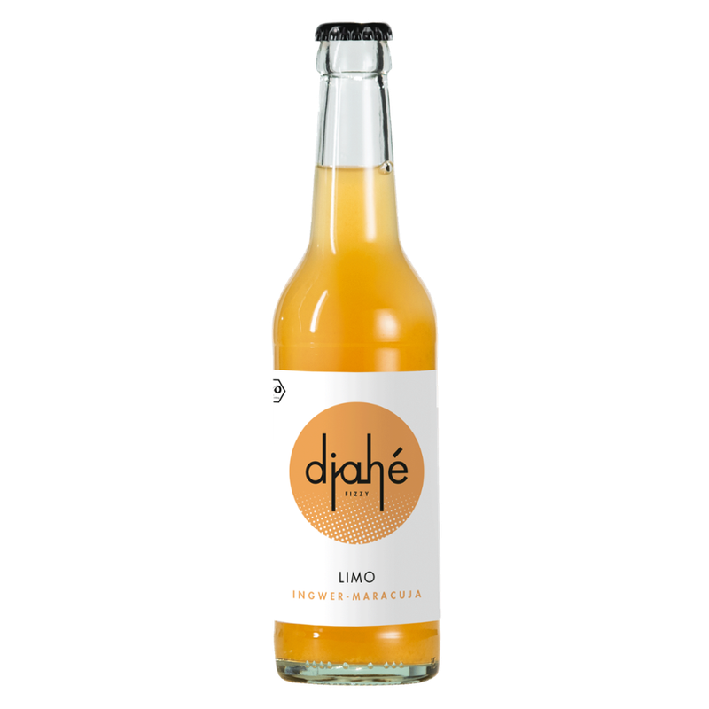 DJAHÉ Djahé - Bio LIMO Ingwer-Maracuja 0,33l MW - Produktbild