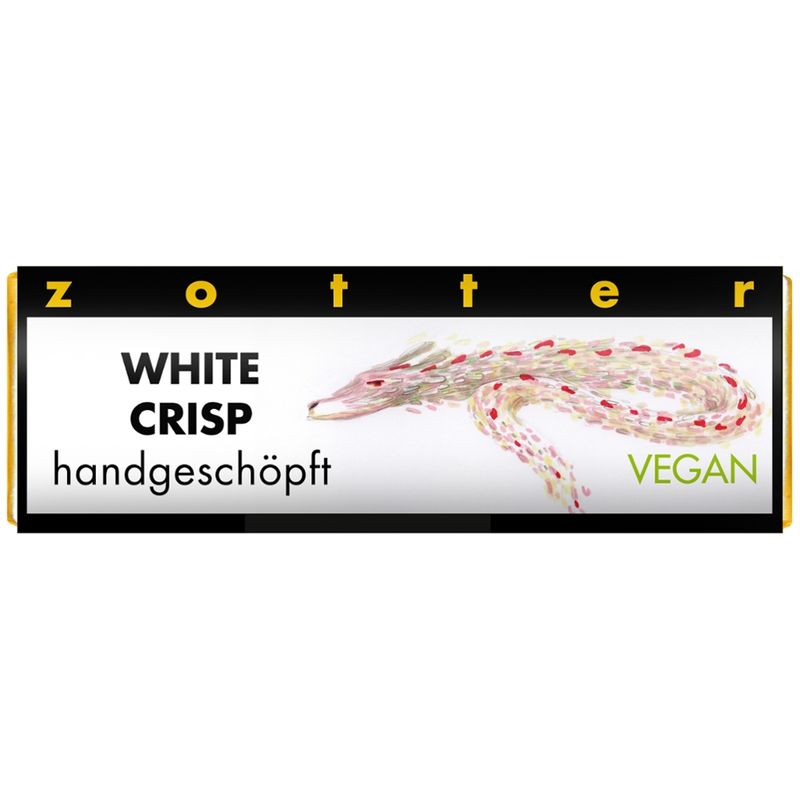 Zotter Schokolade Schoko-Mini White Crisp VEGAN - Produktbild