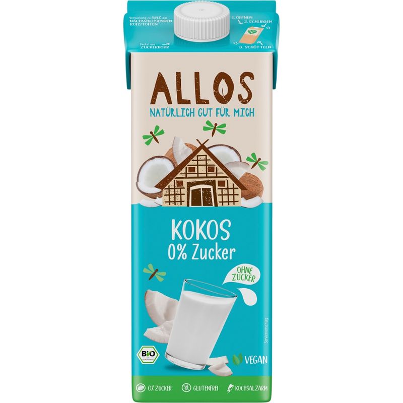 Allos Kokos 0% Zucker Drink - Produktbild