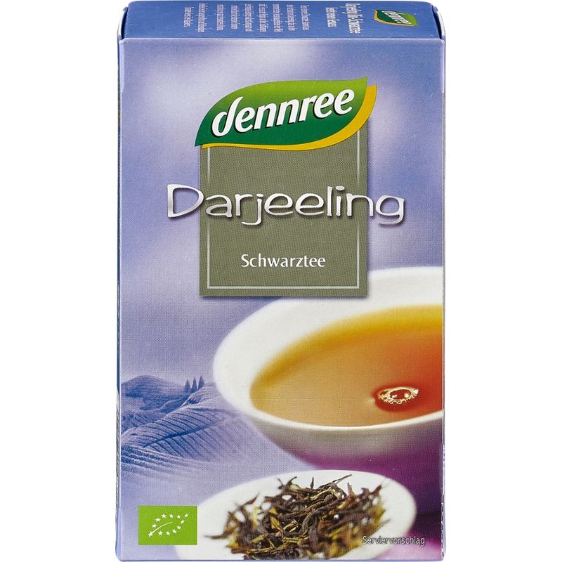 dennree Darjeeling Schwarztee, im Beutel - Produktbild
