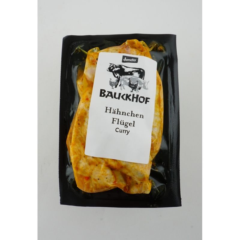 Bauckhof Hähnchenflügel Curry 4x90g - Produktbild