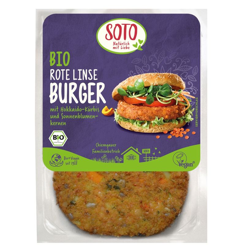 SOTO Bio Rote Linse Burger - Produktbild