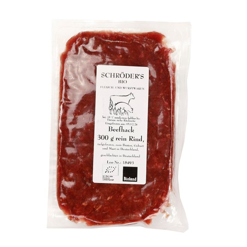 Schröder's Bio Fleisch- und Wurstwaren Beefhack 300 g TK - Produktbild