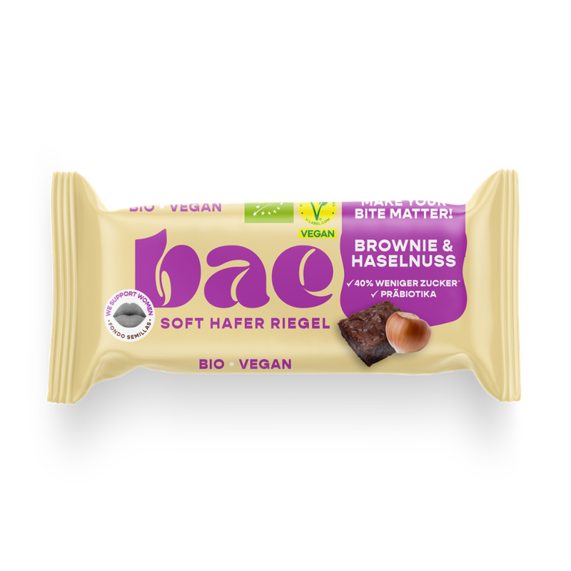 bae Bio-Haferriegel Brownie und Haselnuss - Produktbild