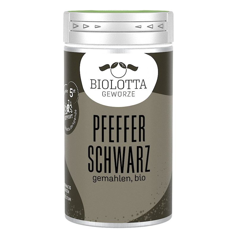 Biolotta Biolotta Gewürzstreuer Pfeffer schwarz gemahlen, bio - Produktbild