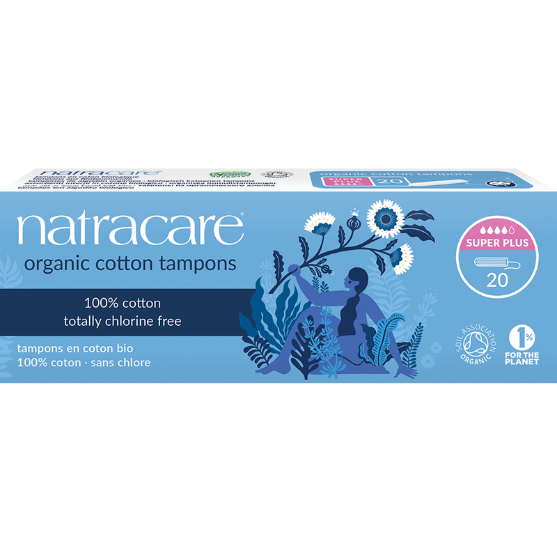 Natracare Tampons Super Plus ohne Applikator 20 St - Produktbild