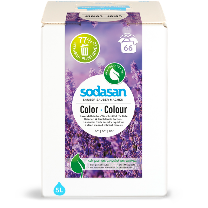 sodasan Colour Laundry Liquid Lavender 5l BiB - Produktbild