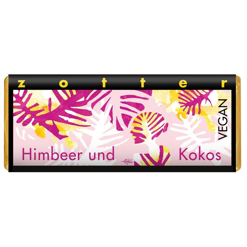 Zotter Schokolade Himbeer Kokos - Produktbild