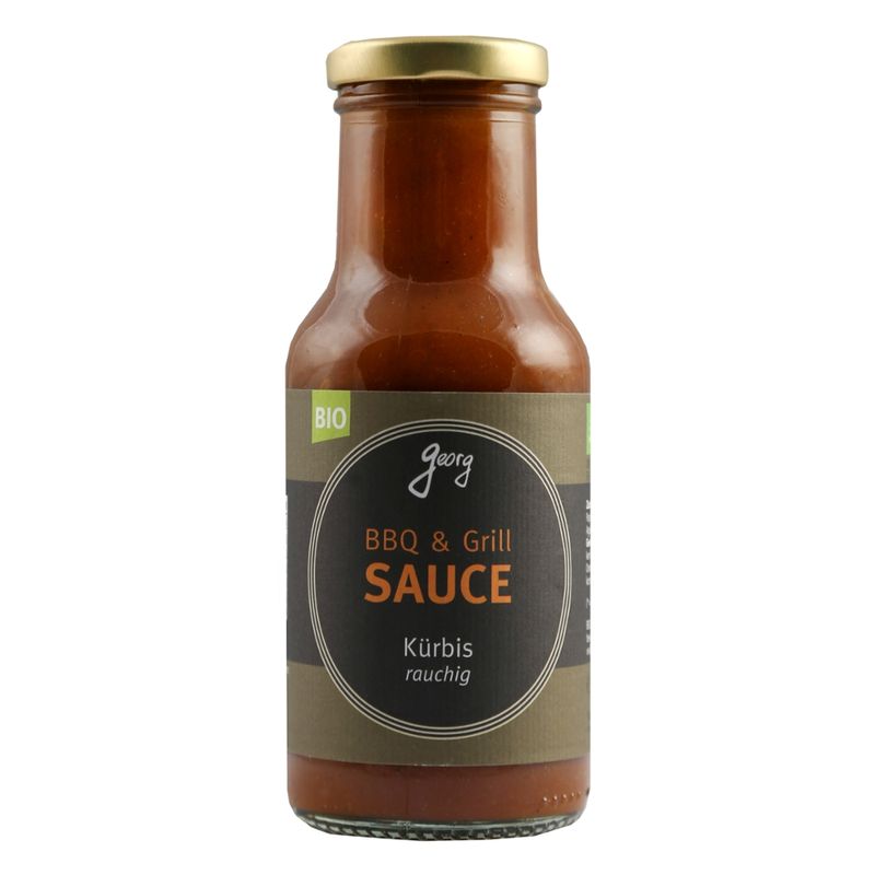 Georg BBQ & Grill SAUCE Kürbis rauchig Bio - vegan - mit Hokkaidokürbis -  ohne Tomate - Produktbild