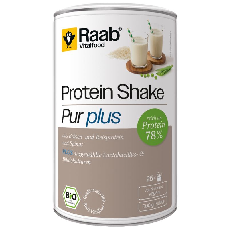 Raab Vitalfood Bio Protein Shake Pur Plus - Produktbild