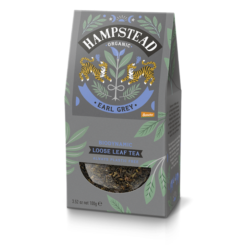 Hampstead Organic  Biodynamic Earl Grey Single estate Leaf tea - Produktbild